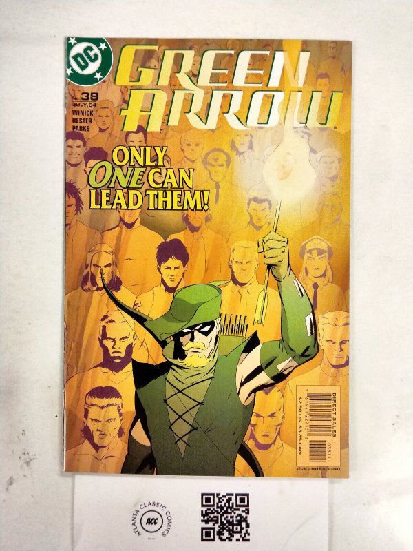 Green Arrow #38 (DC Comics), raw comic book in NM condition — front cover
