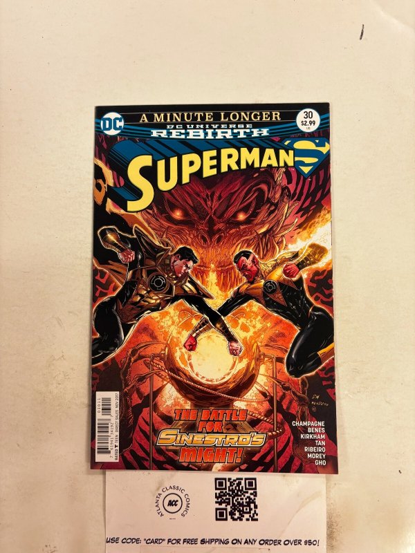 Superman #30 (DC Comics), raw comic book in NM condition — front cover