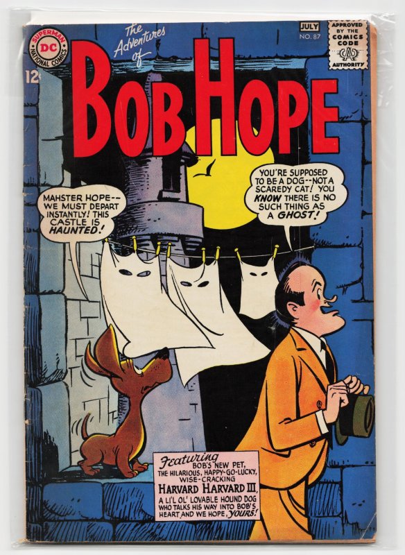 The Adventures of Bob Hope #87 (DC Comics, 1964), raw, ungraded comic book — front cover