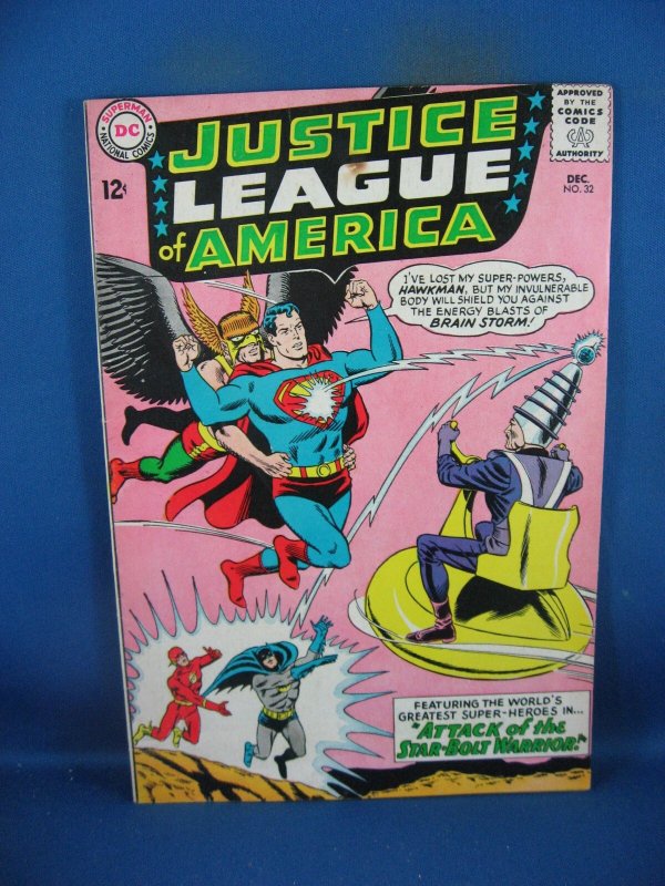 Justice League of America #32 (DC Comics, 1964), raw comic book in VF condition — front cover