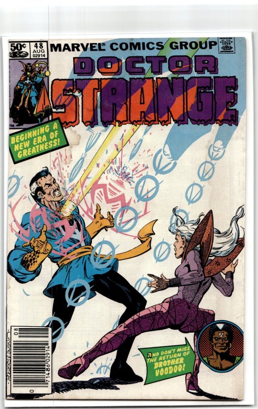 Doctor Strange #48 (Marvel Comics, 1981), raw, ungraded comic book — front cover