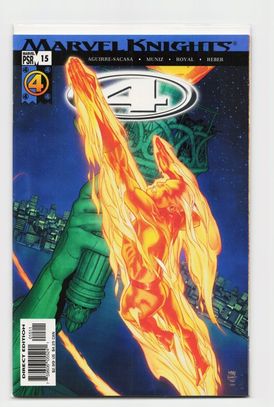 Marvel Knights: 4 #15 (Marvel Comics, 2005), raw, ungraded comic book — front cover
