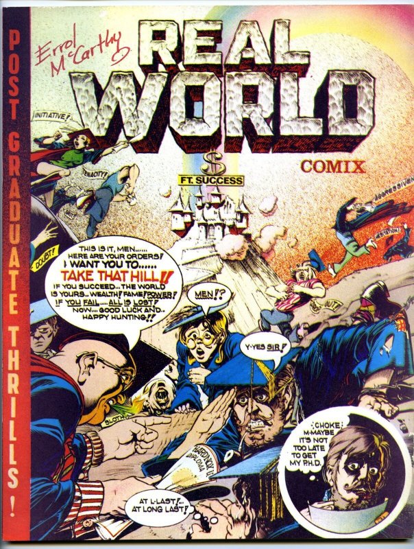 Real World Comix - 9.0, OW-W - 1st Printing - High Grade - Signed - Rare!, raw comic book in 9.0 condition — front cover