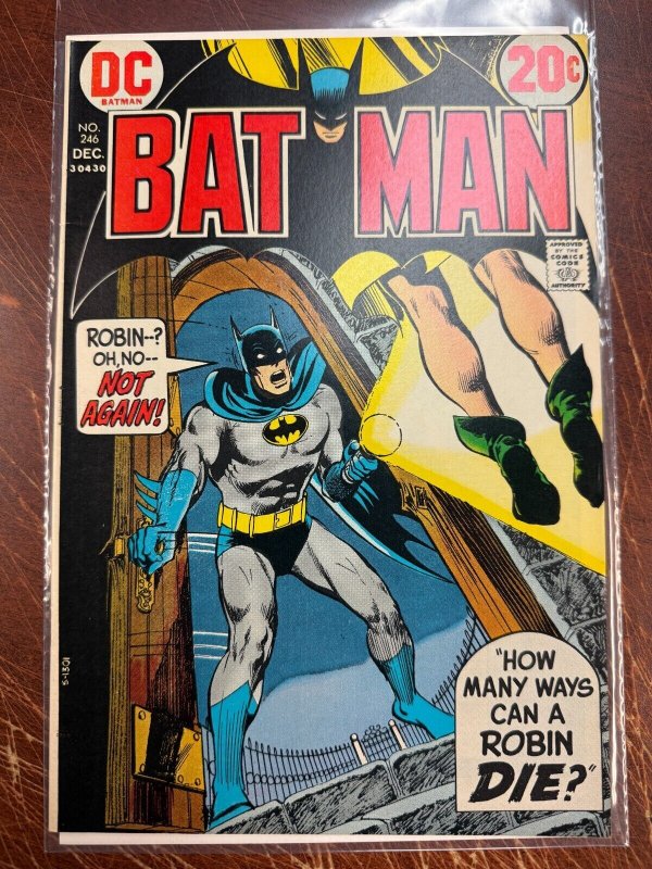 Batman #246 (DC Comics), raw comic book in VF/NM condition — front cover