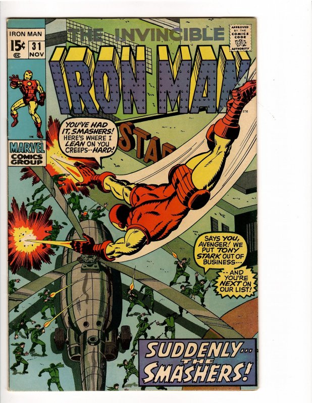Ironman #31, raw comic book in VF+ 8.5 condition — front cover