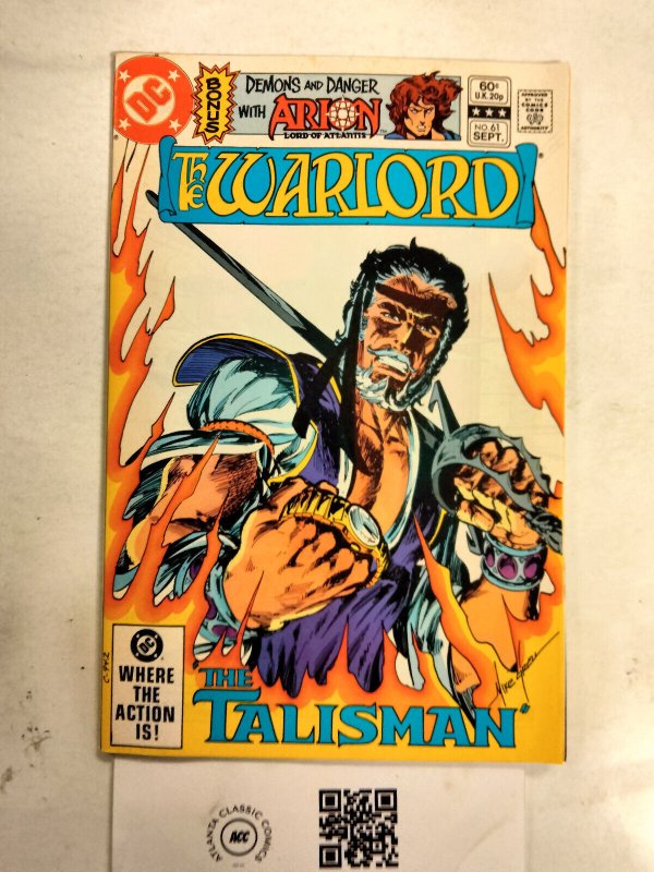 The Warlord #61 (DC Comics, 1982), raw comic book in VF condition — front cover