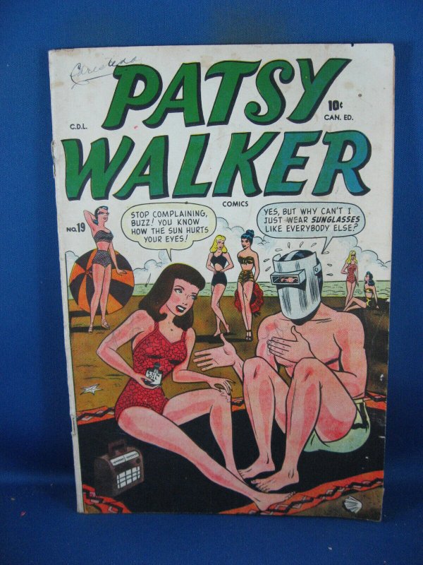 Patsy Walker #19 (Marvel Comics, 1948), raw comic book in VG condition — front cover