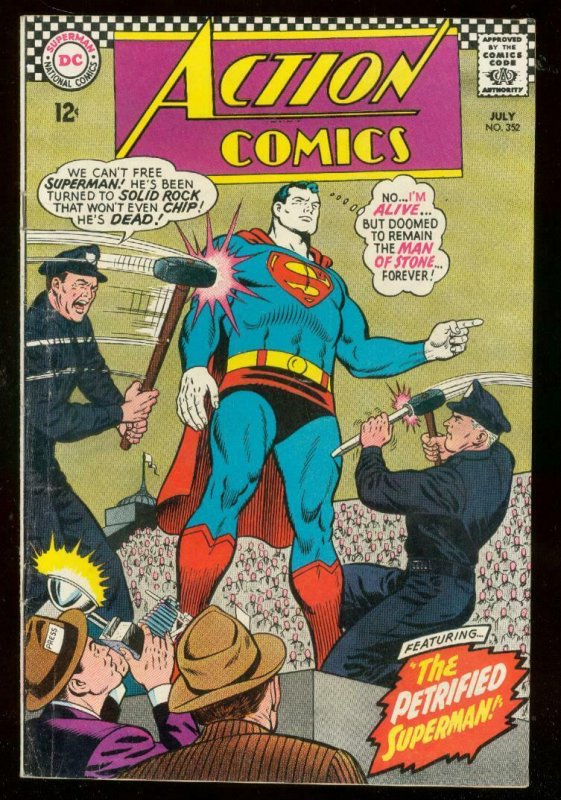 Action Comics #352 (DC Comics, 1967), raw comic book in VG/FN condition — front cover