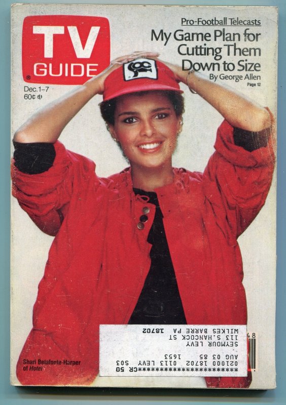 MAG: TV Guide-Shari Belafonte-Harper-Pennsylvania-New York State-Edition-Dec1..., raw, ungraded comic book — front cover
