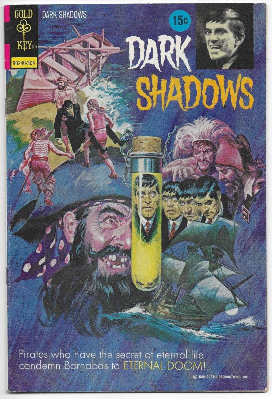 Dark Shadows #19 (1973), raw comic book in NM- condition — front cover