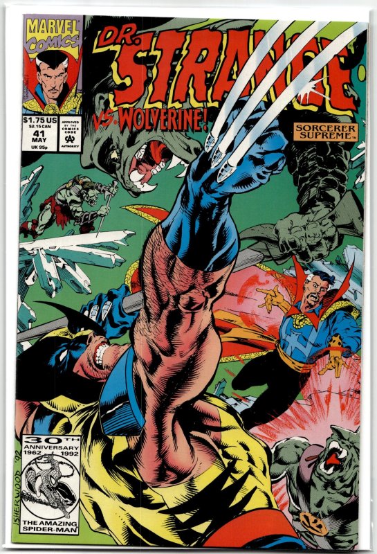 Doctor Strange, Sorcerer Supreme #41 (Marvel Comics, 1992), raw, ungraded comic book — front cover
