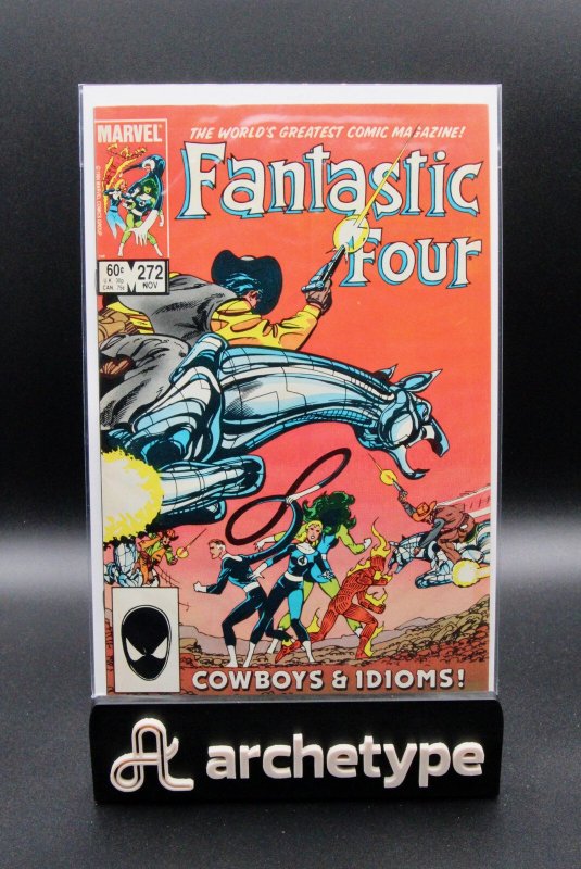 Fantastic Four: Cowboys and Idioms #272 (Marvel Comics, 1984), raw, ungraded comic book — front cover
