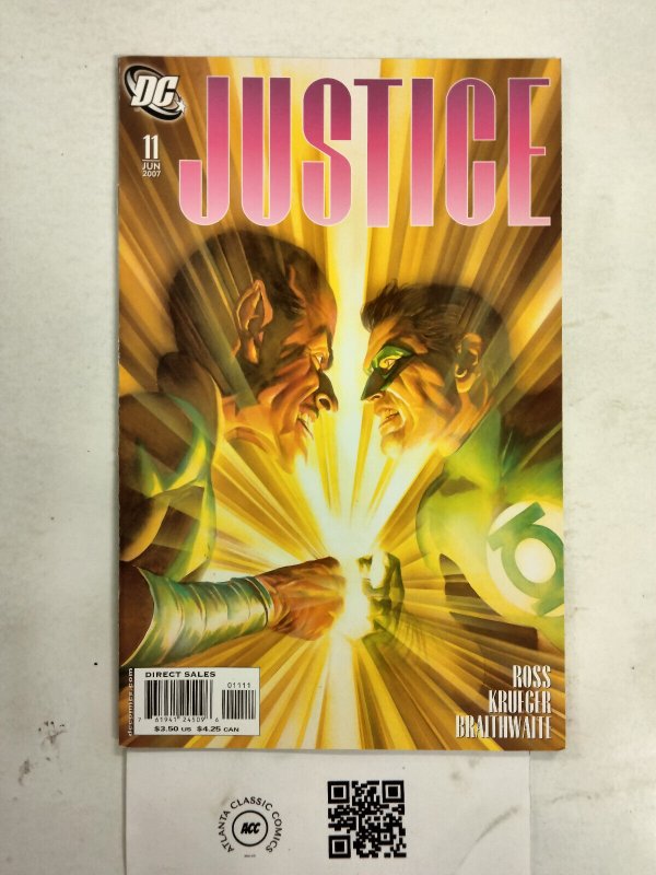 Justice #11 (DC Comics), raw comic book in NM condition — front cover