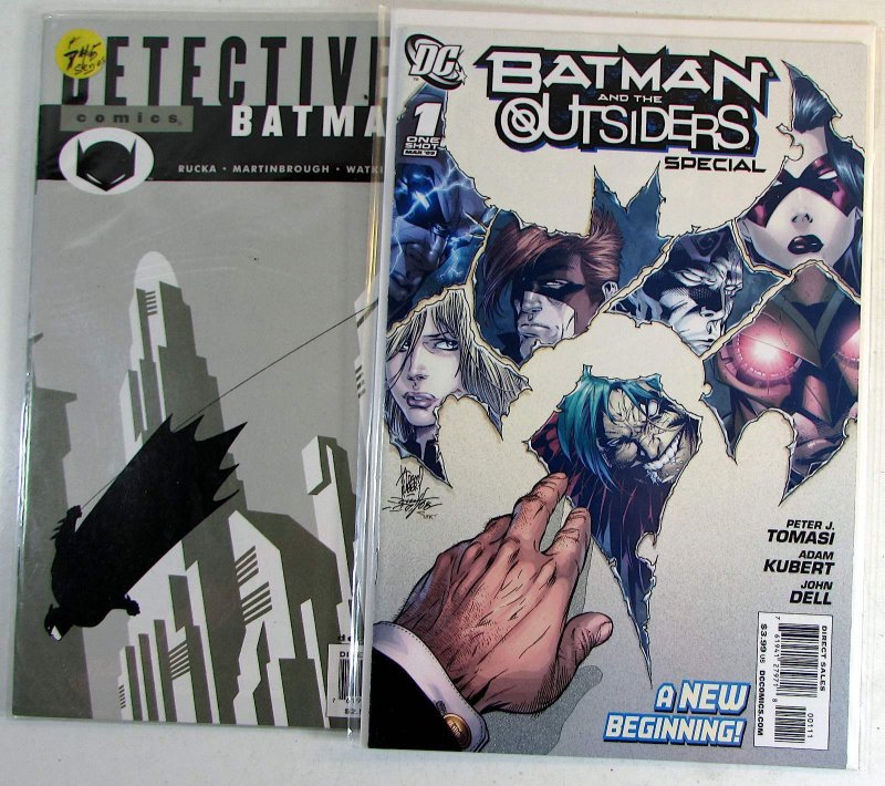 Batman Lot of 2 #Detective 745, Outsiders Special 1 DC (2009) Comic Books (DC Comics, 2009), raw, ungraded comic book — front cover