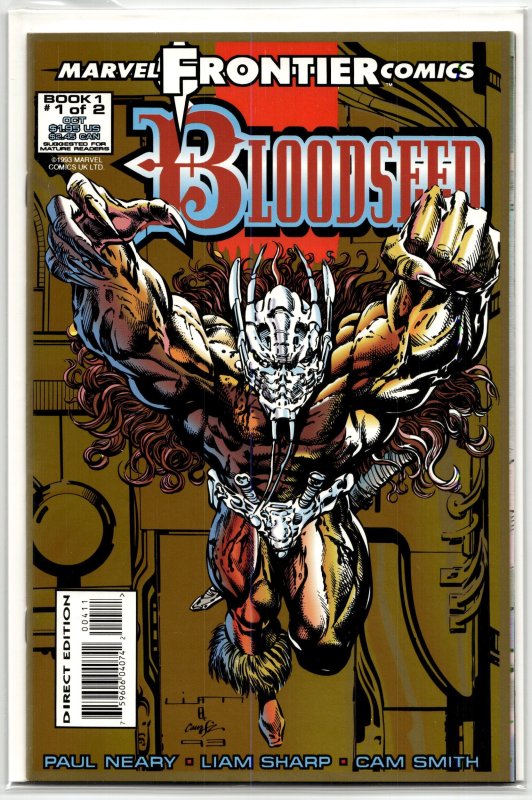 Bloodseed #1 (Marvel Comics, 1993), raw, ungraded comic book — front cover