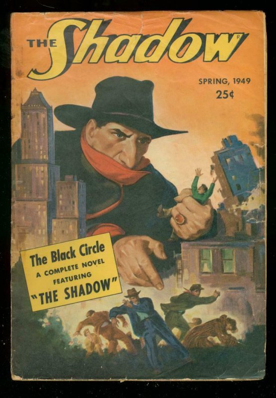 The Shadow- Spring 1949- the Black Circle-Rare Late Pulp VG (Street & Smith, 1949), raw comic book in VG condition — front cover