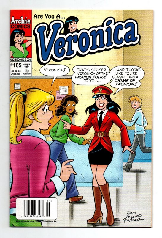 Veronica #165 (Archie Comics, 2005), raw comic book in VF/NM condition — front cover