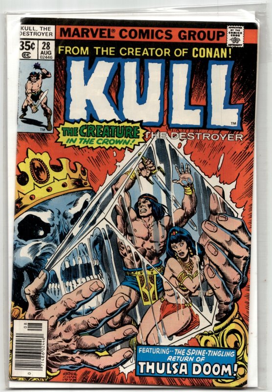 Kull the Destroyer #28 (Marvel Comics, 1978), raw, ungraded comic book — front cover