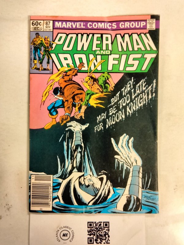 Power Man and Iron Fist #87 (Marvel Comics), raw comic book in VF condition — front cover
