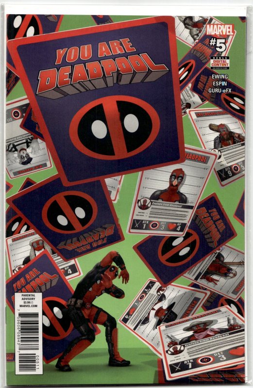 You Are Deadpool #5 (Marvel Comics, 2018), raw, ungraded comic book — front cover