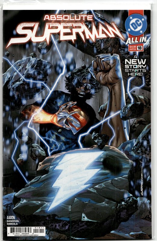 Absolute Superman #18 (DC Comics, 2026), raw, ungraded comic book — front cover
