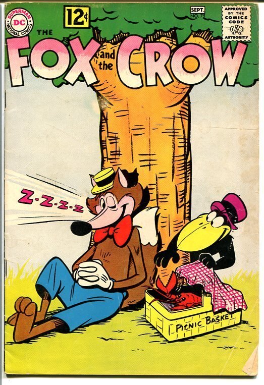 Fox and the Crow #75 (DC Comics), raw comic book in VG condition — front cover