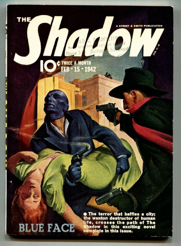 Shadow 1942 FEB 15-high Grade- Street AND Smith-Rare Pulp VF (Street & Smith, 1942), raw, ungraded comic book — front cover