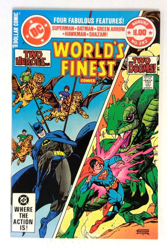 World's Finest Comics #282 (DC Comics, 1982), raw comic book in VF/NM condition — front cover
