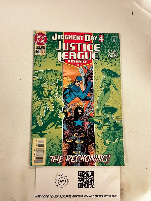 Justice League of America #90 (DC Comics), raw comic book in NM condition — front cover