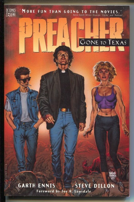 Preacher: Gone to Texas-Garth Ennis-1996-PB-VG/FN, raw comic book in VG/FN condition — front cover