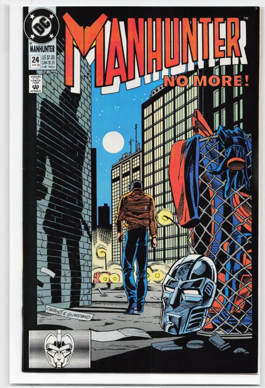 Manhunter #24 (DC Comics, 1990), raw, ungraded comic book — front cover