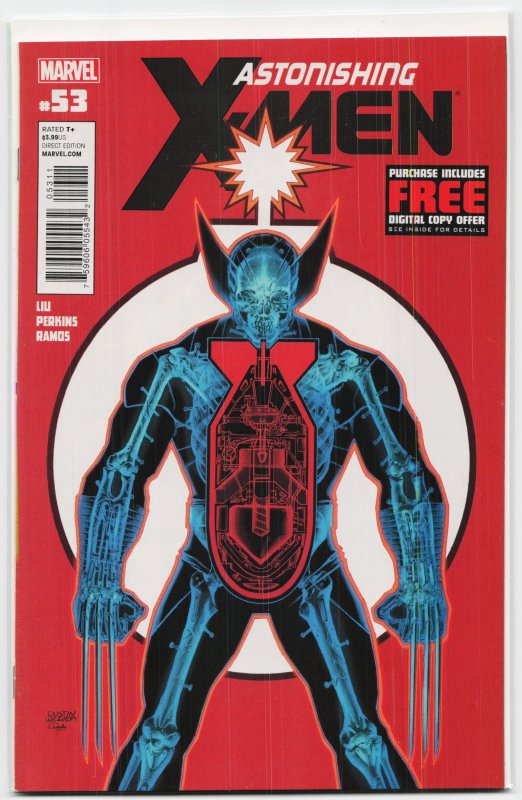 Astonishing X-Men #53 (Marvel Comics, 2012), raw, ungraded comic book — front cover