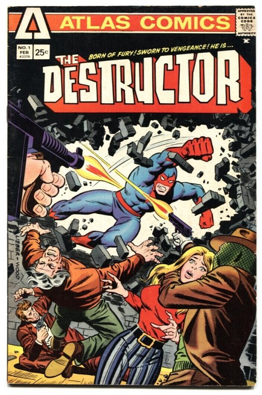 Destructor #1 (Atlas Comics, 1975), raw comic book in VF- condition — front cover