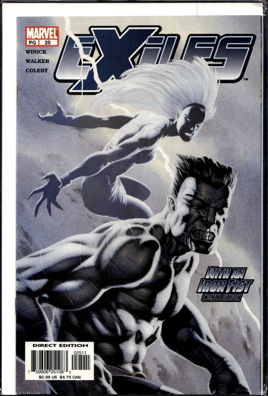 Exiles #25 (2003), raw, ungraded comic book — front cover