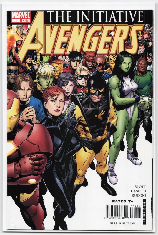 Avengers: The Initiative #1 (Marvel Comics, 2007), raw, ungraded comic book — front cover