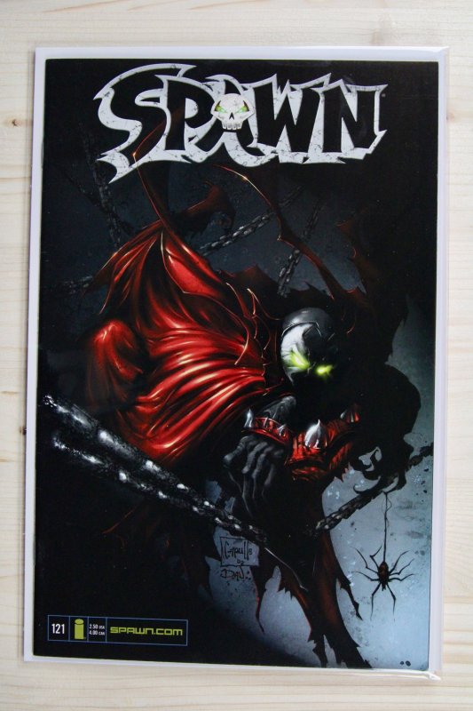 Spawn #121 (Image Comics, 2002), raw comic book in NM 9.4 condition — front cover
