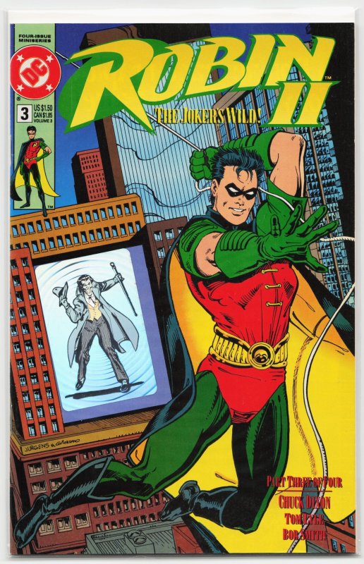 Robin II: The Joker's Wild! #3 (DC Comics, 1992), raw, ungraded comic book — front cover