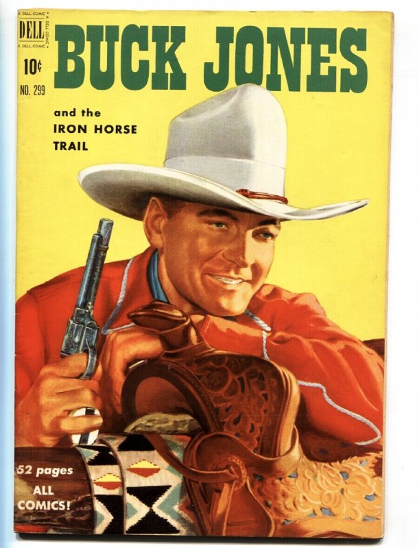 Buck Jones Four Color Comics #299 (Dell, 1950), raw comic book in VF+ condition — front cover