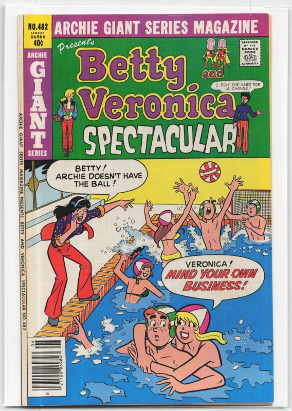 Archie Giant Series Magazine #482 (1979), raw, ungraded comic book — front cover