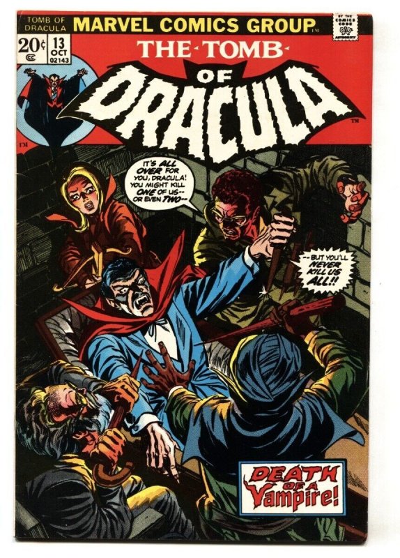 Tomb of Dracula #13 (Marvel Comics, 1973), raw, ungraded comic book — front cover