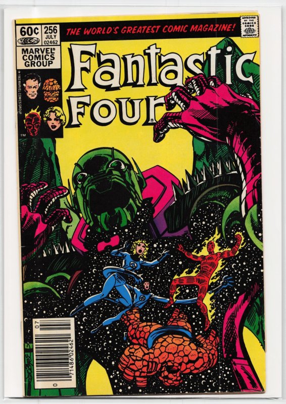 Fantastic Four #256 (Marvel Comics, 1983), raw, ungraded comic book — front cover