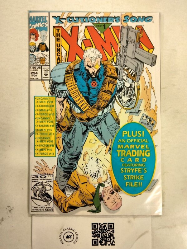 The Uncanny X-Men #294 (Marvel Comics, 1992), raw comic book in NM condition — front cover