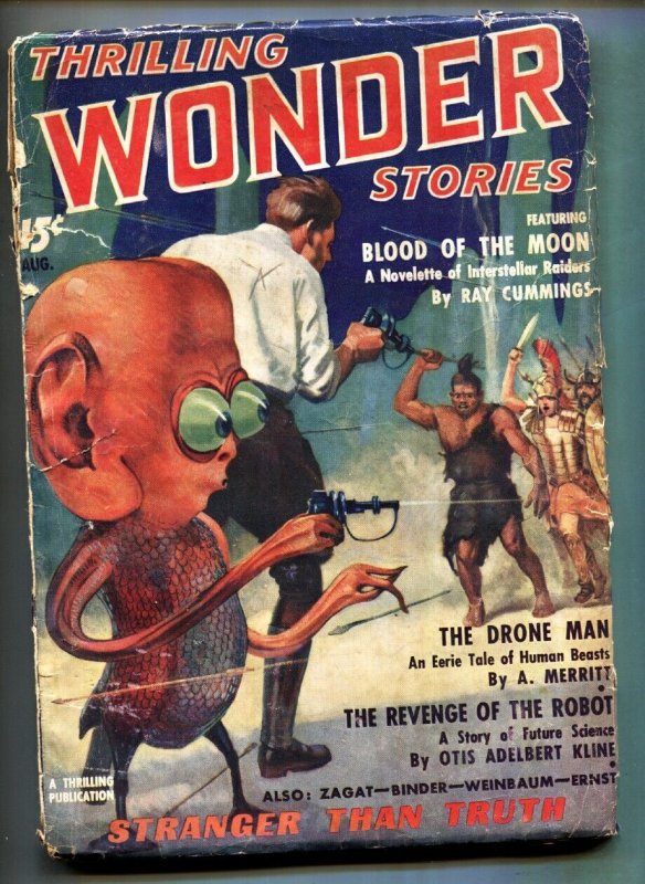 Thrilling Wonder Stories #1 (1936), raw, ungraded comic book — front cover