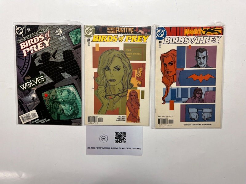3 Birds of Prey DC Comic Books #1, raw, ungraded comic book — front cover