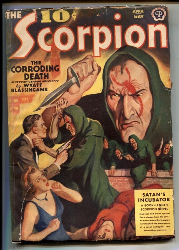 The Scorpion Pulp #1 (Popular Publications, 1939), raw, ungraded comic book — front cover
