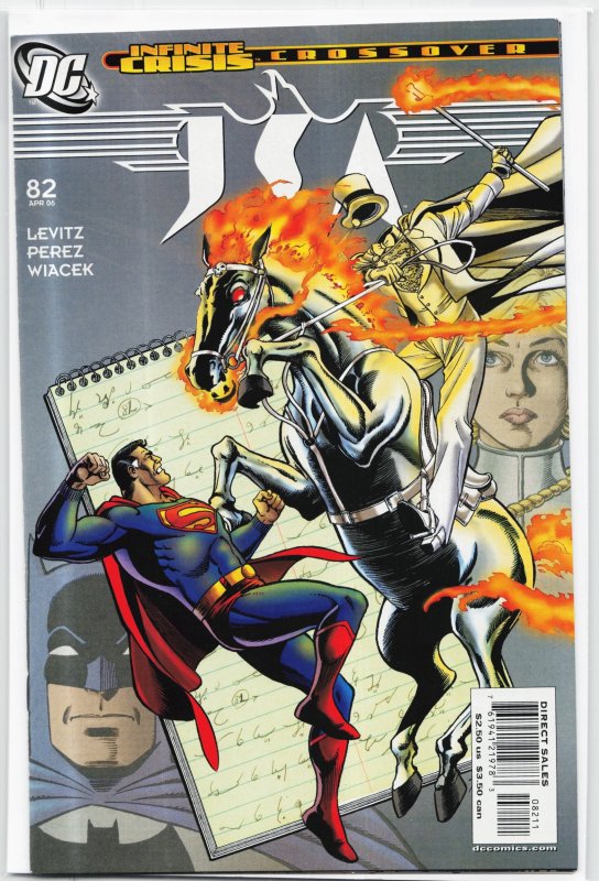 JSA #82 (DC Comics, 2006), raw, ungraded comic book — front cover