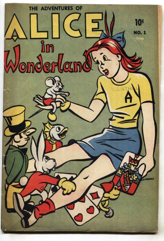 Adventures of Alice #1 (1945), raw, ungraded comic book — front cover