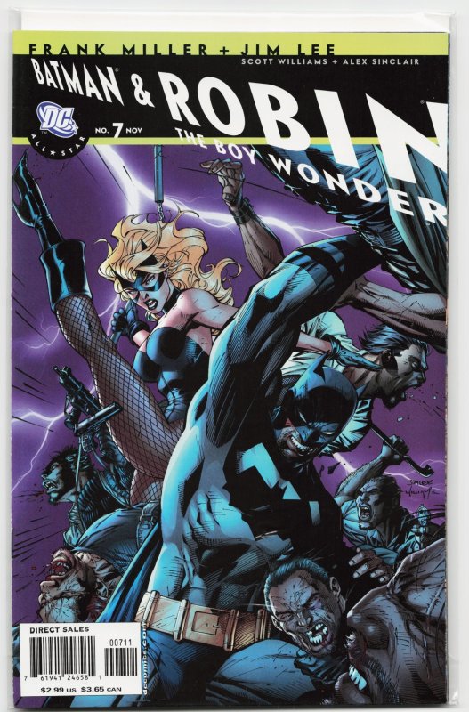 All Star Batman & Robin, the Boy Wonder #7 (DC Comics, 2007), raw, ungraded comic book — front cover