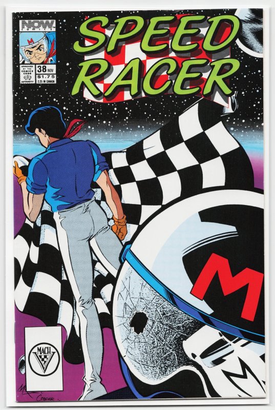 Speed Racer #38, raw, ungraded comic book — front cover