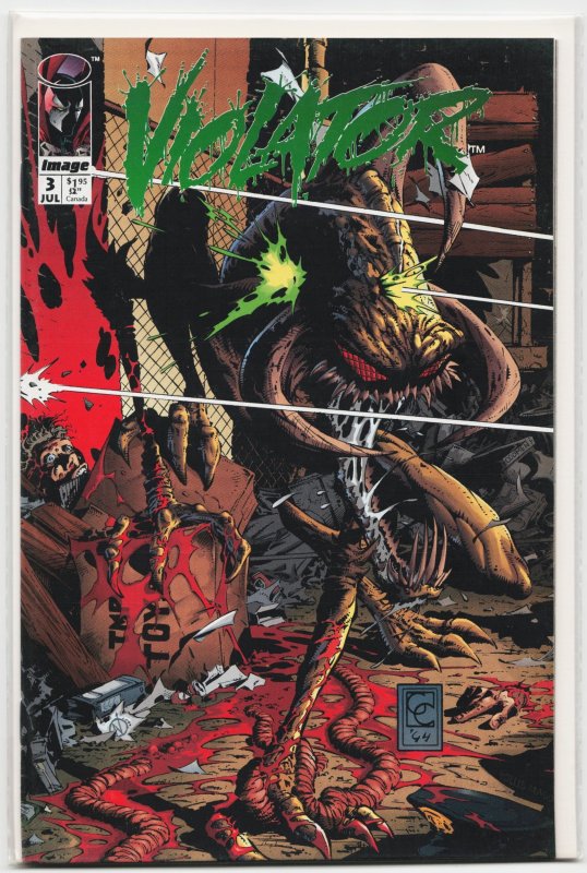 Violator #3 (Image Comics, 1994), raw, ungraded comic book — front cover